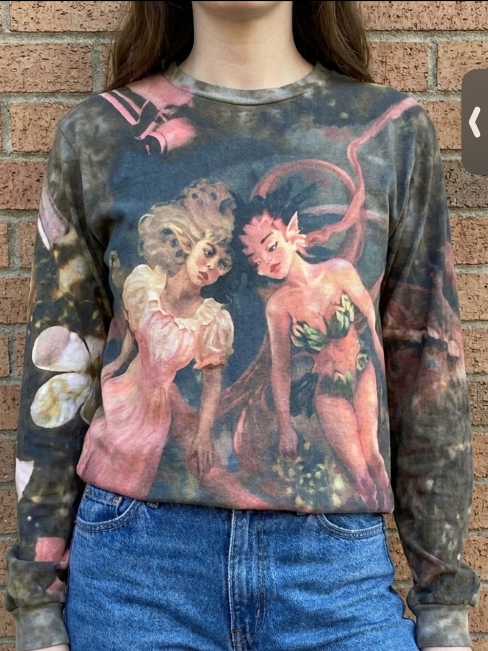 Melanie Martinez The Trilogy Tour Tee - Tie Dye White/Grey long sleeve! M
